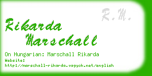 rikarda marschall business card